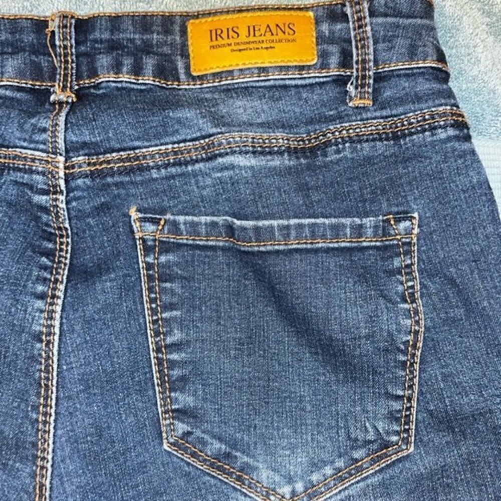 IRIS JEANS Modern Vintage Skinny Jeans Medium Wash Blue Denim Womens Size 28 - Picture 6 of 10